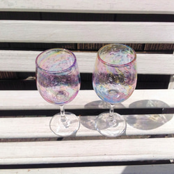 手作りガラス　～夢見〈ワイングラス〉～　 3枚目の画像