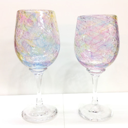 手作りガラス　～夢見〈ワイングラス〉～　 4枚目の画像