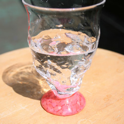手作りガラス　Ice glass〈pink〉 2枚目の画像