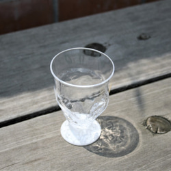 手作りガラス　mini Ice glass〈White〉 2枚目の画像