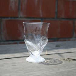 手作りガラス　mini Ice glass〈White〉 3枚目の画像