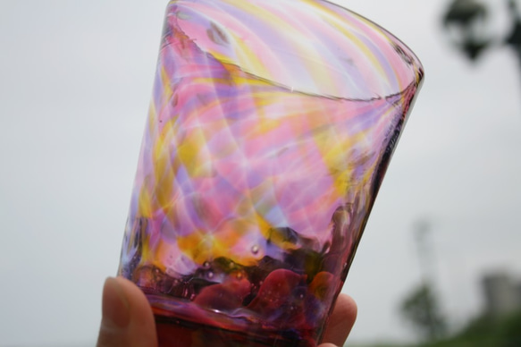 手作りガラス　sparkle 〈pink〉 5枚目の画像