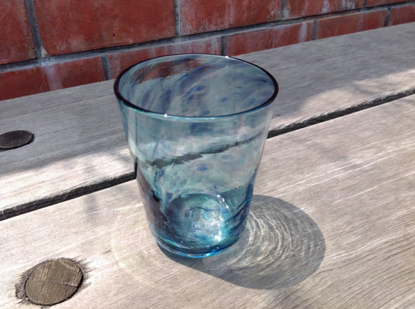 手作りガラス　sparkle 〈blue〉 2枚目の画像