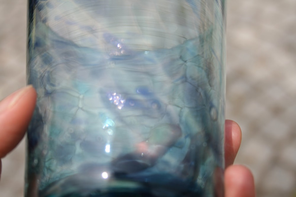 手作りガラス　sparkle 〈blue〉 5枚目の画像
