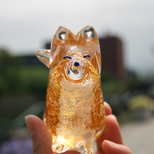 手作りガラス 北きつね オーナメント その他置物 小樽 ilponte 通販