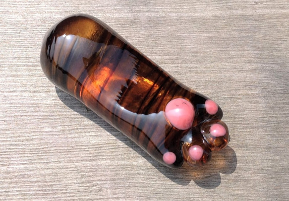 ねこのて箸置き　手作りガラス　6種 3枚目の画像