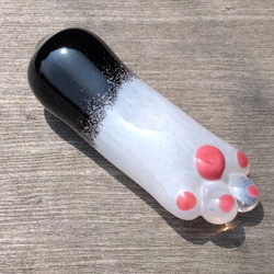 ねこのて箸置き　手作りガラス　6種 4枚目の画像