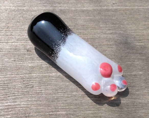 ねこのて箸置き　手作りガラス　6種 4枚目の画像