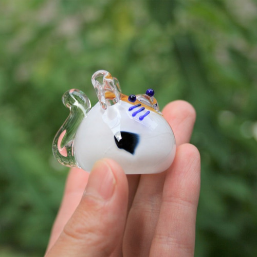 ガラス工房aun　ラメみけ　ガラスペン　みけ　ミケ　三毛猫 ガラス工房aun ラメみけ ガラスペン みけ ミケ 三毛猫