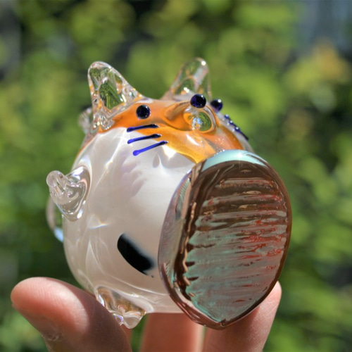  ネコのガラスカード \"Kissa ja tulppaanit\" Amazon.co.jp: フォーカート かわいい 猫 手作り ガラス細工