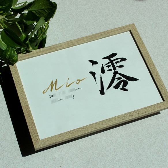 なおみ様　お急ぎ便2点　20スクエア　命名書 なおみ様お急ぎ便2点20スクエア命名書