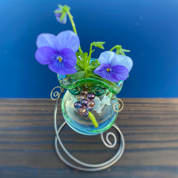 葡萄花瓶立体インテリアアンティーク