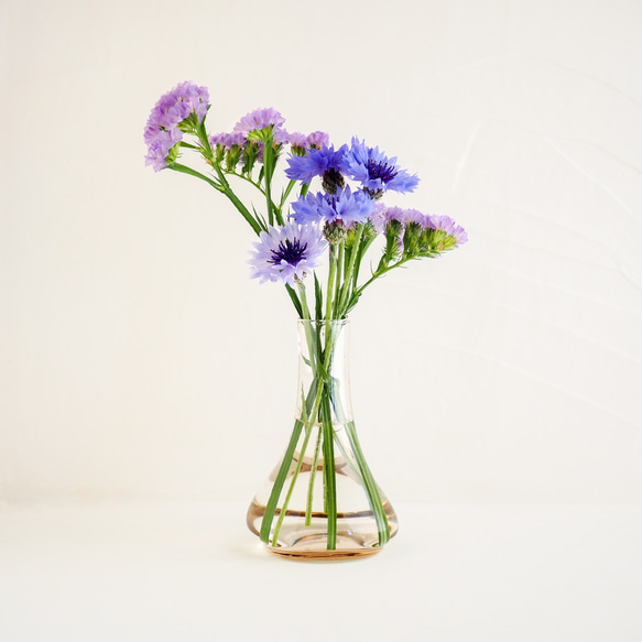 細首シンプル花瓶フラワーベース・薄いピンク 2枚目の画像