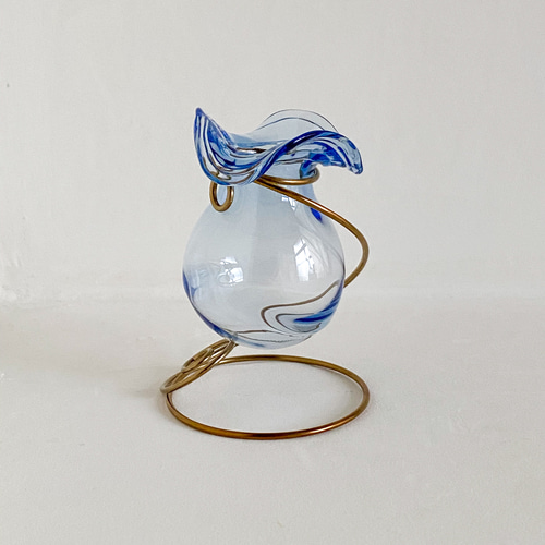 美品　ガラス　ヴィンテージ　花飾り　ワイヤーで自由に飾れる　ガラスの色合が美しい ファッション 通販ホビー・楽器・アート - 美品 ガラス