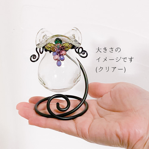 美品　ガラス　ヴィンテージ　花飾り　ワイヤーで自由に飾れる　ガラスの色合が美しい 楽天市場】一輪挿し ガラス おしゃれ 【 彩手鞠 】 ギフト 和風