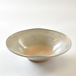 京焼　三島手「小鉢」　宮里絵美作　陶器 1枚目の画像