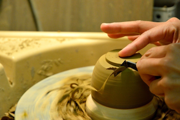 京焼　三島手「盃」　宮里絵美作　陶器 6枚目の画像