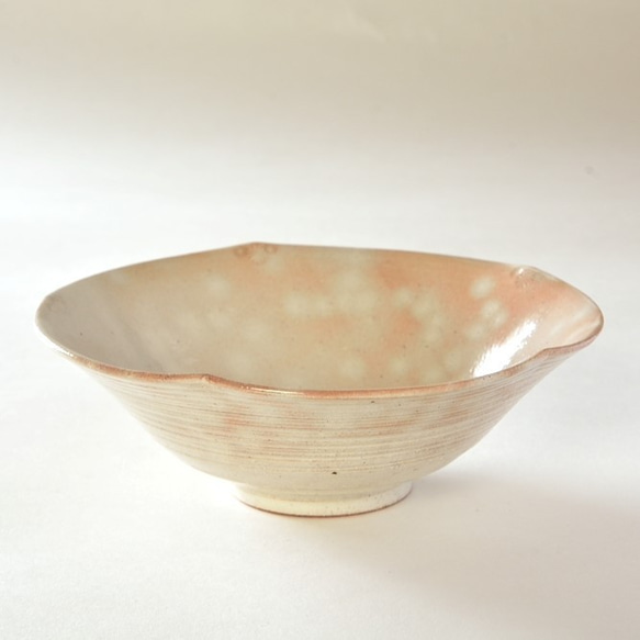 京焼　三島手「花形小鉢」　柴田窯作　陶器 4枚目の画像