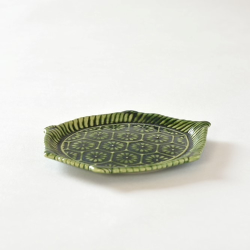 京焼 「緑釉亀豆皿」 宮里絵美作 陶器 薬味皿・豆皿 柴田窯 通販 