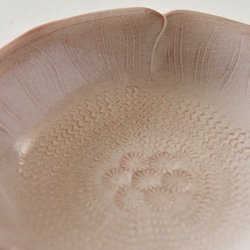 京焼「花形豆皿」　宮里絵美作　陶器 4枚目の画像