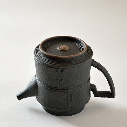 京焼「黒鉄釉錆肌茶器」柴田恭久作 陶器 急須 ポット・急須 柴田 京焼「黒鉄釉錆肌茶器」柴田恭久作 陶器 急須 ポット・急須 柴田