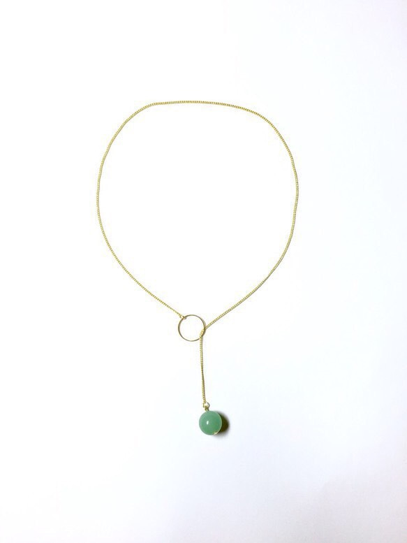 rin stone necklace (aventurine) 1枚目の画像