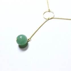 rin stone necklace (aventurine) 2枚目の画像