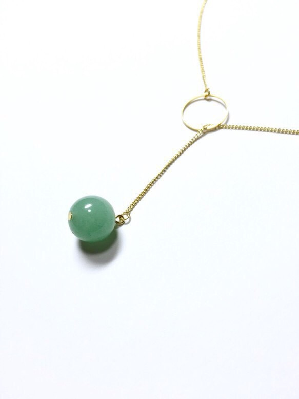 rin stone necklace (aventurine) 2枚目の画像