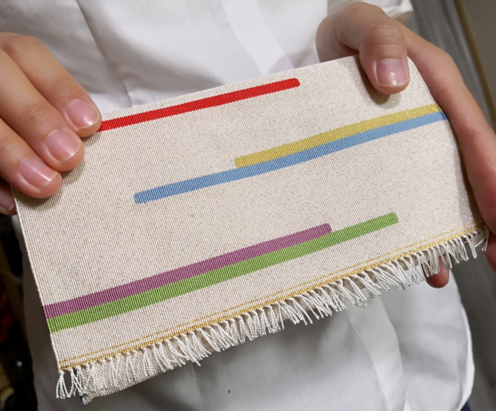 懐紙入れ　京都　西陣爪掻本綴織　手織綴　源氏彩り物語　≪澪標－みおつくし－≫