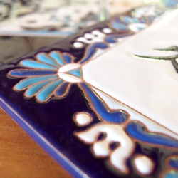 ブルーカラーが美しい表札「プラハ」【受注制作】送料全国一律650円 5枚目の画像