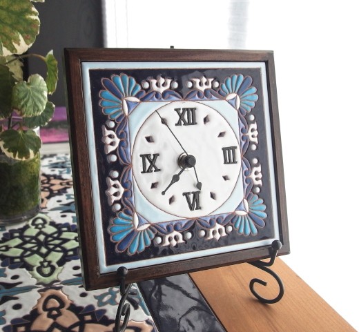 スペインタイル時計プラハ　受注制作