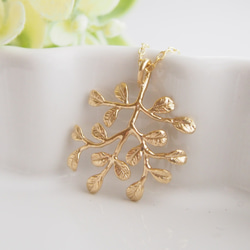 【14KGP】gold tree / long necklace 1枚目の画像