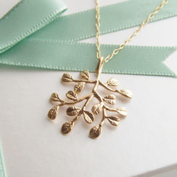 【14KGP】gold tree / long necklace 5枚目の画像