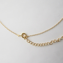 wave bar / Gold necklace 4枚目の画像