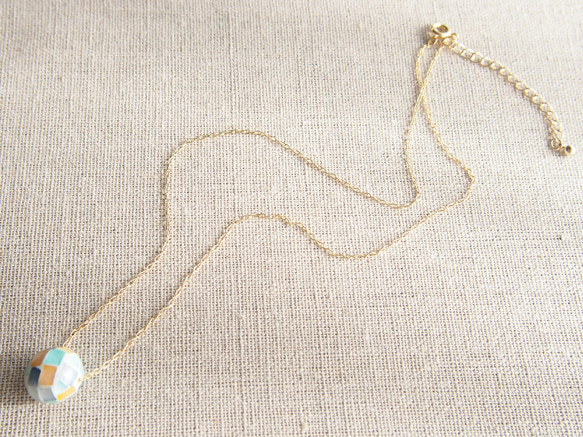 blue modaic shell / necklace 4枚目の画像
