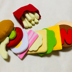 フェルトままごと ハンバーガーセット おもちゃ・人形 ぷに丸 通販