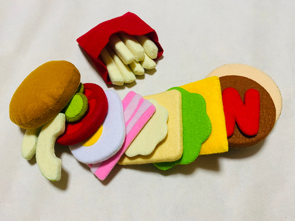フェルトままごと ハンバーガーセット おもちゃ・人形 ぷに丸 通販