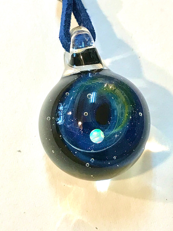 オパール宇宙ガラスネックレス A 100920 ネックレス・ペンダント