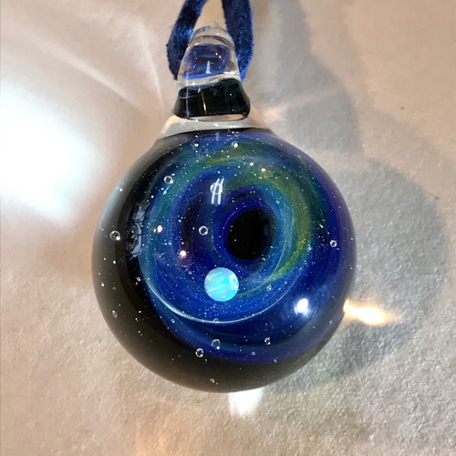 オパール宇宙ガラスネックレス A 100920 ネックレス・ペンダント