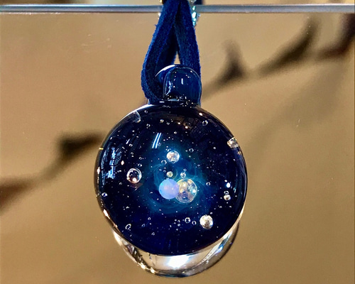 オパール 宇宙ガラスネックレス A 140620 ネックレス