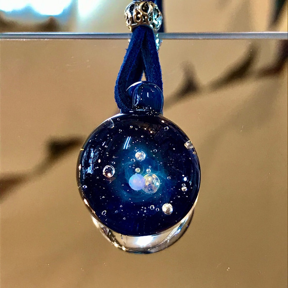 オパール 宇宙ガラスネックレス A 140620 ネックレス