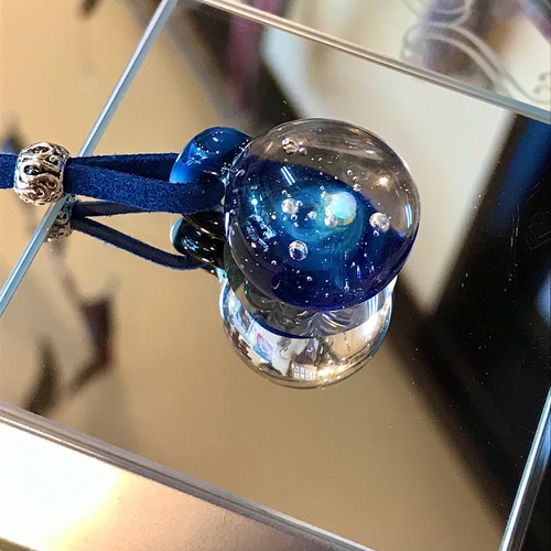 オパール 宇宙ガラスネックレス A 140620 ネックレス