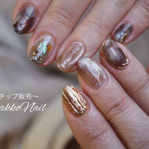 ニュアンスネイル/お正月ネイル/成人式ネイル/クリスマスネイル