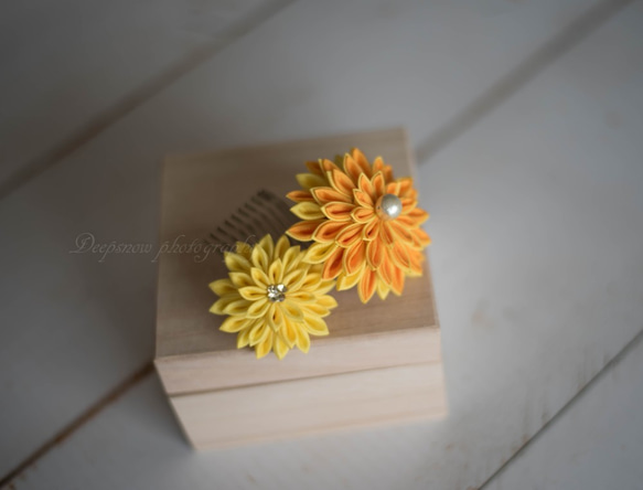 すず様ご依頼品「Dahlia」　Summer yellow 4枚目の画像