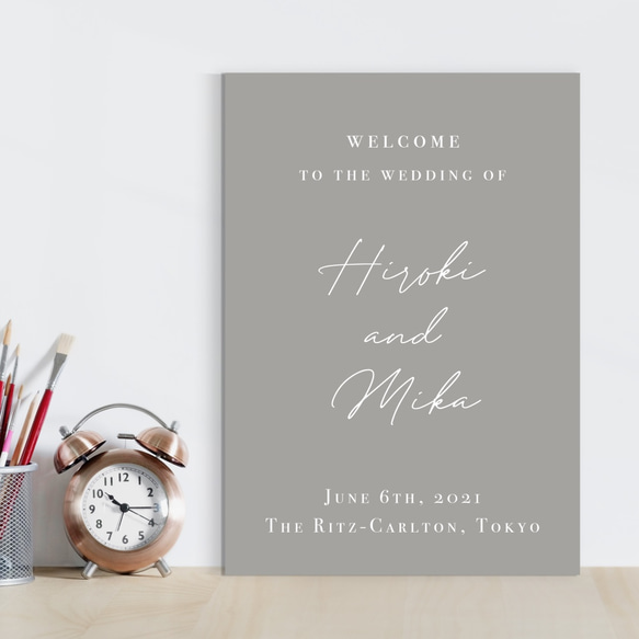 アンティークなお店 おしゃれなウェルカムボード 壁掛け看板 Ver.2