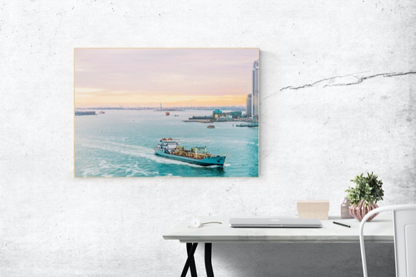 "ニューヨークのハドソンリバー" ウォールアートプリント 高画質ファイル 最大100cmプリント可 3枚目の画像