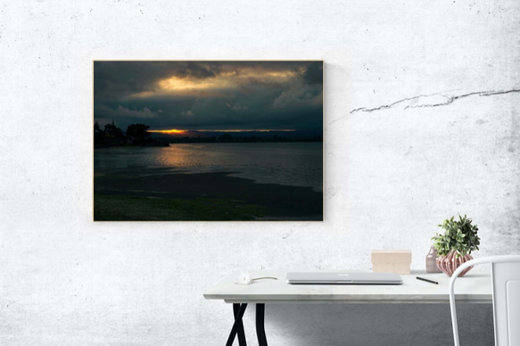"海の夕焼け" ウォールアートプリント 高画質ファイル 最大100cmプリント可 2枚目の画像