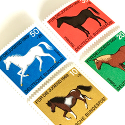 一套 4 張馬郵票（未使用的外國郵票/未使用的舊郵票）| 古董/復古 第1張的照片
