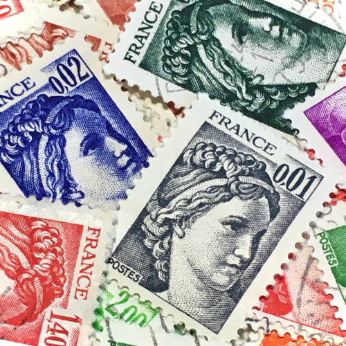 フフランス切手マリアンヌ（サビーヌ） 15枚入 （外国切手・古切手