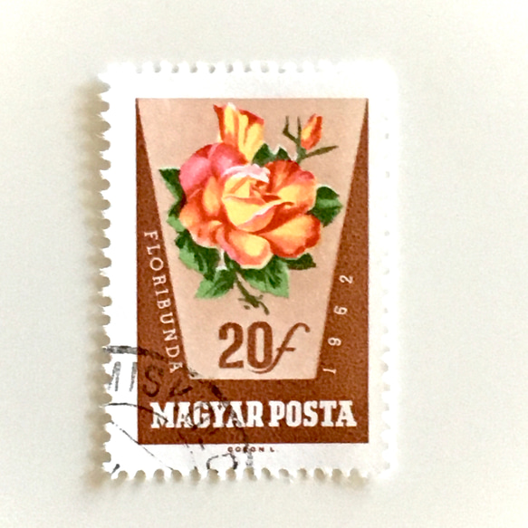 玫瑰郵票 A 10 枚匈牙利（外國郵票/舊郵票）| 古董/復古 第4張的照片